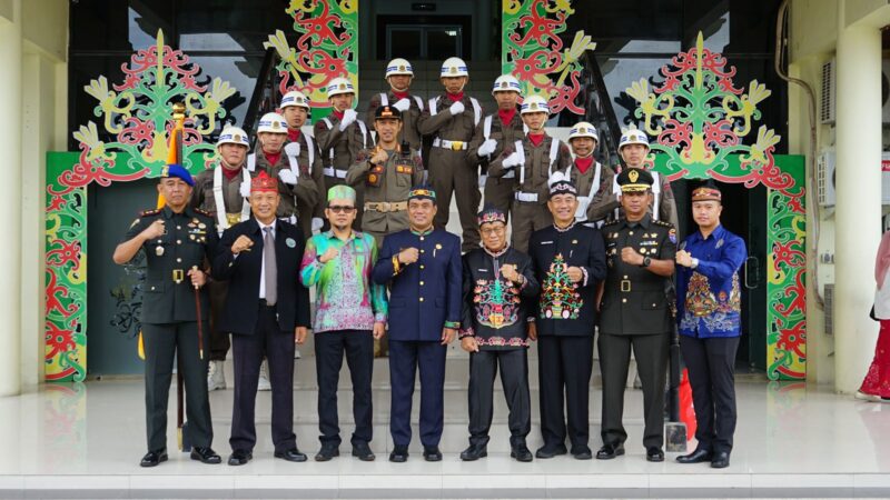 Kasdim 1016/Plk Hadiri Upacara Peringatan Hari Jadi Ke-68 Provinsi Kalimantan Tengah Tahun 2025