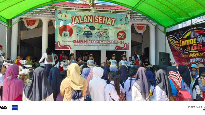 Jalan Sehat Dalam Rangka HUT Desa Mekar Jaya ke-42 Tahun 2025
