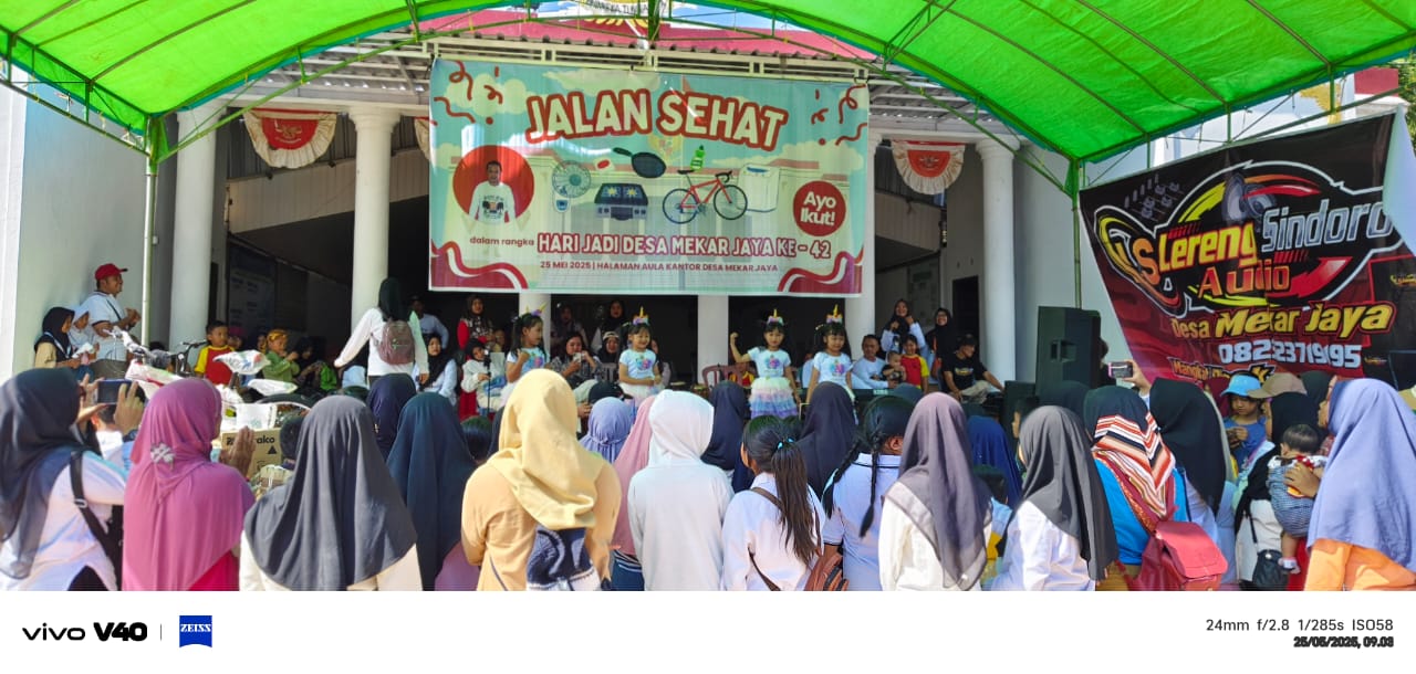 Jalan Sehat Dalam Rangka HUT Desa Mekar Jaya ke-42 Tahun 2025