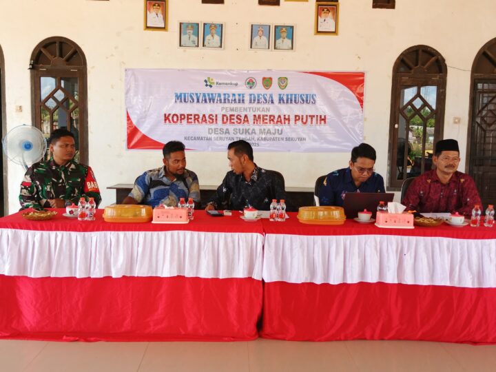 Babinsa Hadiri Sosialisasi Pembentukan Koperasi “Merah Putih”.