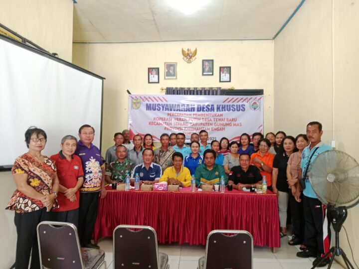 Peran Aktif Koramil Sepang Dalam Pembentukan Pengurus Koperasi Merah Putih di Desa Tewai Baru