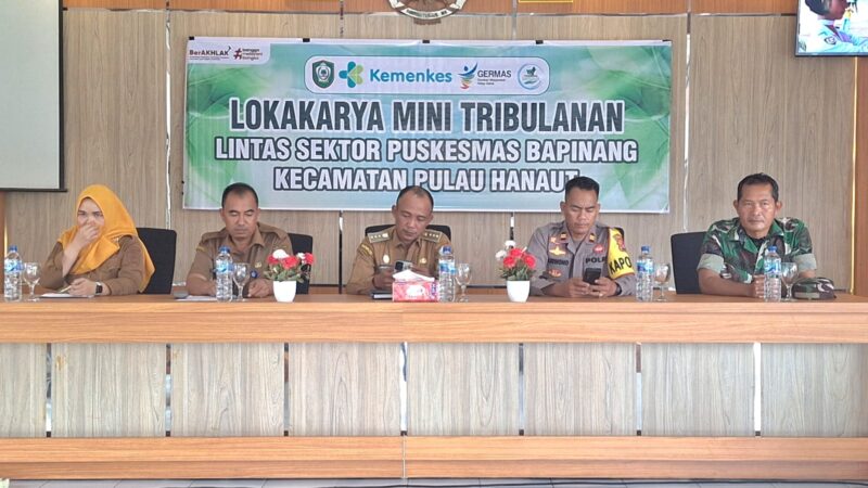 Babinsa Koramil 1015-01/Mentaya Hilir Selatan Hadiri Lokakarya Mini Lintas Sektoral