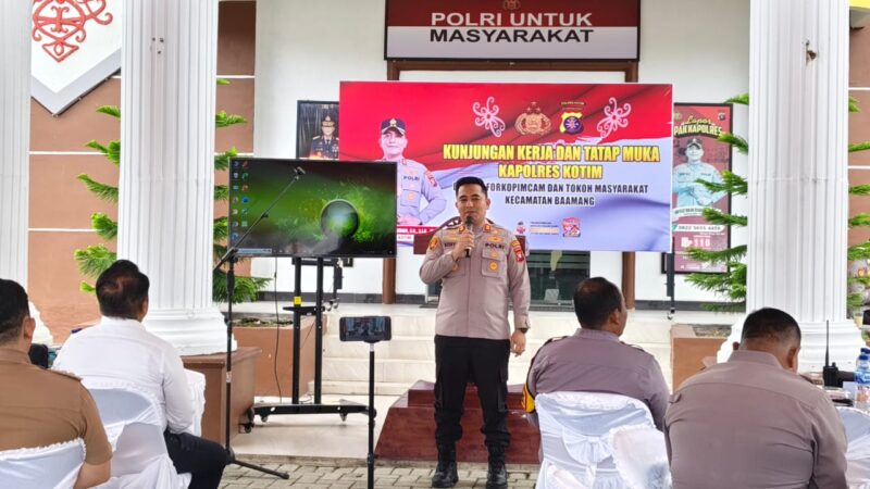 Kunjungan Kerja Kapolres Kotim Beserta Rombongan di Mapolsek Baamang