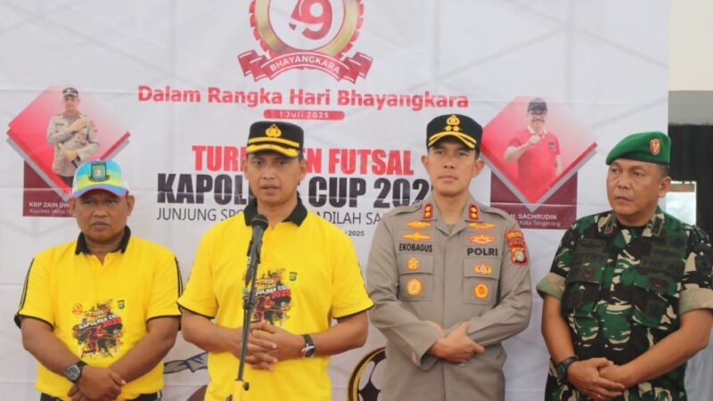 Turnamen Futsal Kapolres Cup 2025 Digelar Di Gor Nambo Jaya Sport Center Tangerang