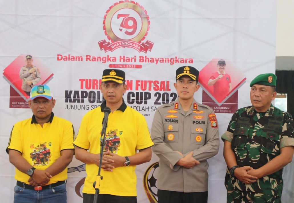 Turnamen Futsal Kapolres Cup 2025 Digelar Di Gor Nambo Jaya Sport Center Tangerang