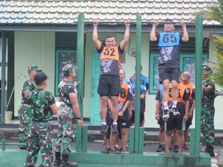 Personel Kodim 1016/ Palangka Raya Laksanakan Tes Kesamaptaan Jasmani Periodik I Tahun 2025