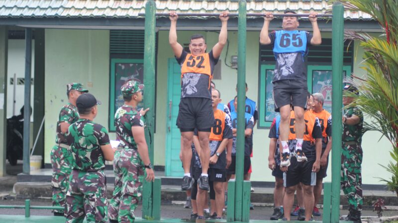 Personel Kodim 1016/ Palangka Raya Laksanakan Tes Kesamaptaan Jasmani Periodik I Tahun 2025