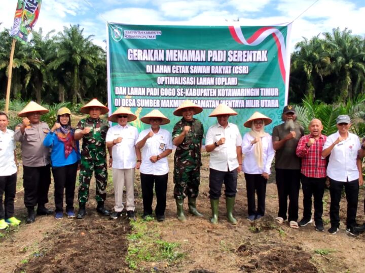 Kodim 1015/Sampit Gelar Gerakan Tanam Padi Gogo, Dukung Swasembada Pangan Nasional