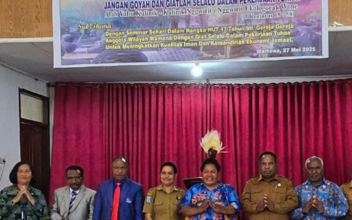 23 Gereja Ikuti Seminar HUT PGBP ke-47, Pemerintah Apresiasi Peran Gereja di Wamena