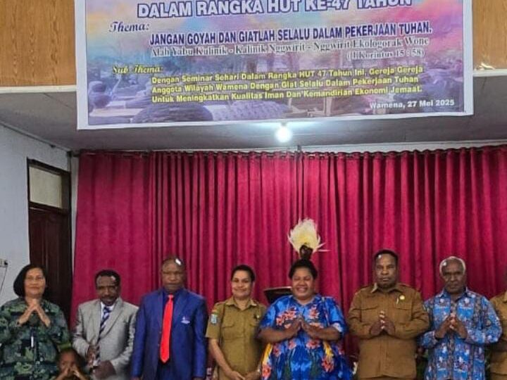 23 Gereja Ikuti Seminar HUT PGBP ke-47, Pemerintah Apresiasi Peran Gereja di Wamena