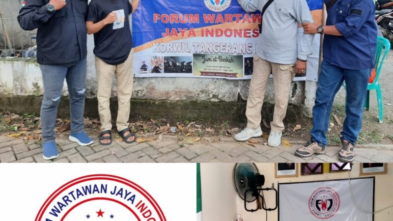 Jumat Berkah, Kasie Sosial FWJI Tangerang Kota Berikan Bantuan Kantor Sekretariat