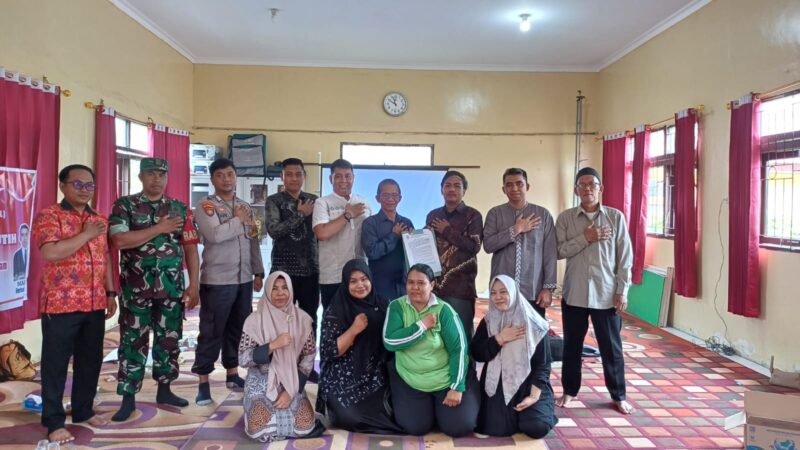 Babinsa Koramil 1015-01/Mentaya Hilir Selatan Hadiri Musyawarah Pembentukan Koperasi Merah Putih
