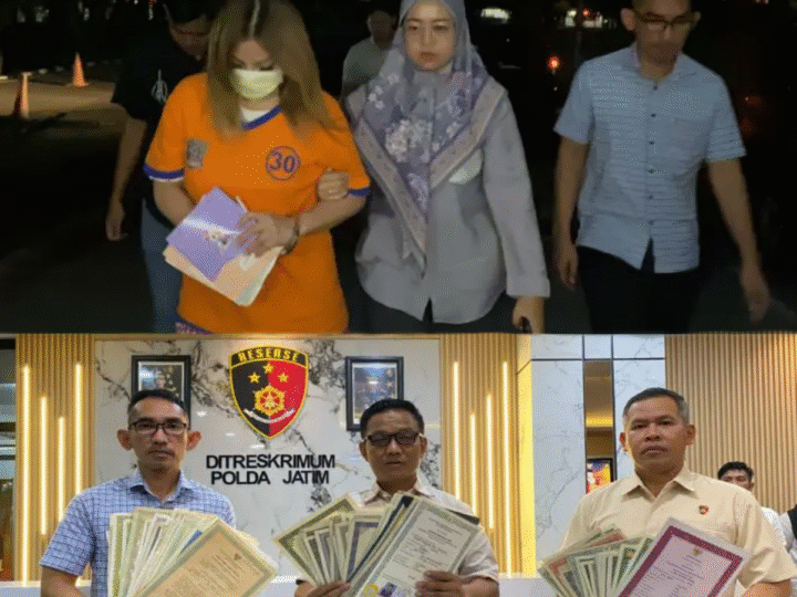 Terbukti Tahan 108 Ijazah Asli, Diana Owner CV Sentoso Seal Resmi Ditetapkan Menjadi Tersangka Oleh Polda Jatim.