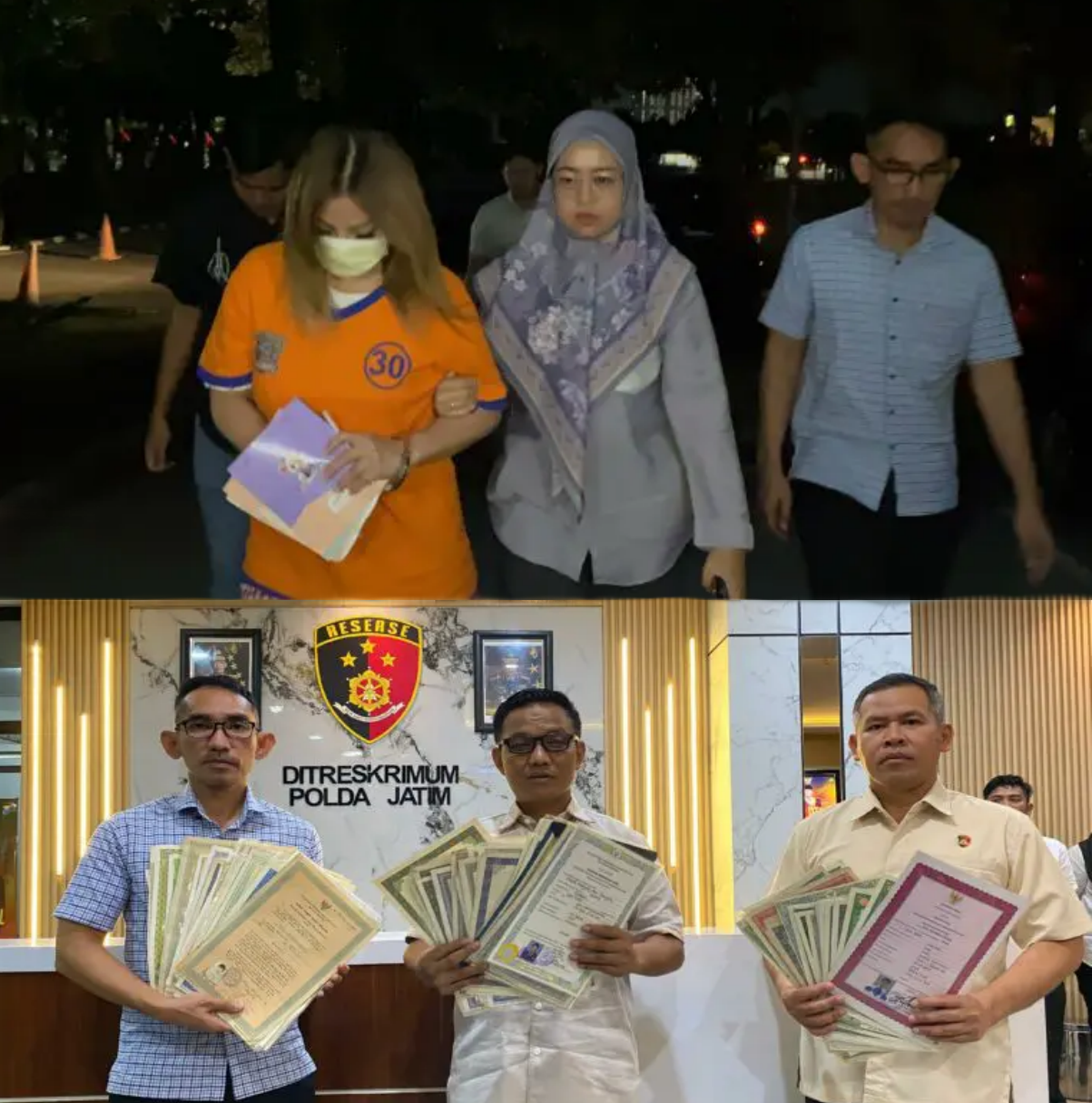 Terbukti Tahan 108 Ijazah Asli, Diana Owner CV Sentoso Seal Resmi Ditetapkan Menjadi Tersangka Oleh Polda Jatim.