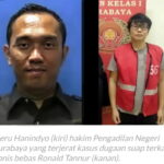 Majelis Hakim Pengadilan Tipikor Jakarta Memvonis Heru Hanindyo Satu dari Tiga Hakim Pembebas Ronald Tannur, 10 Tahun Penjara.