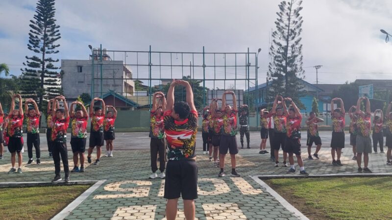 Jaga Kebugaran,Personil Kodim 1015/Sampit Laksanakan Olahraga Bersama