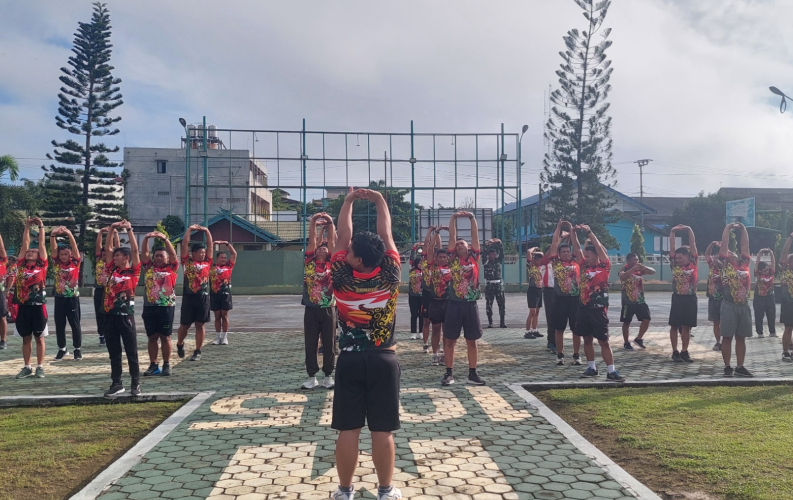 Jaga Kebugaran,Personil Kodim 1015/Sampit Laksanakan Olahraga Bersama