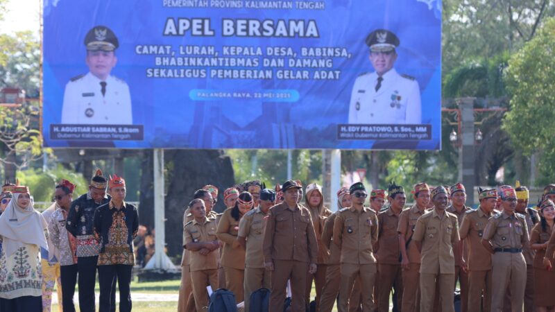 Hadiri Apel Bersama Perangkat Pemerintahan, Kapolda Kalteng Tegaskan Komitmen Dorong Sinergi Bhabinkamtibmas Dukung Pembangunan Desa
