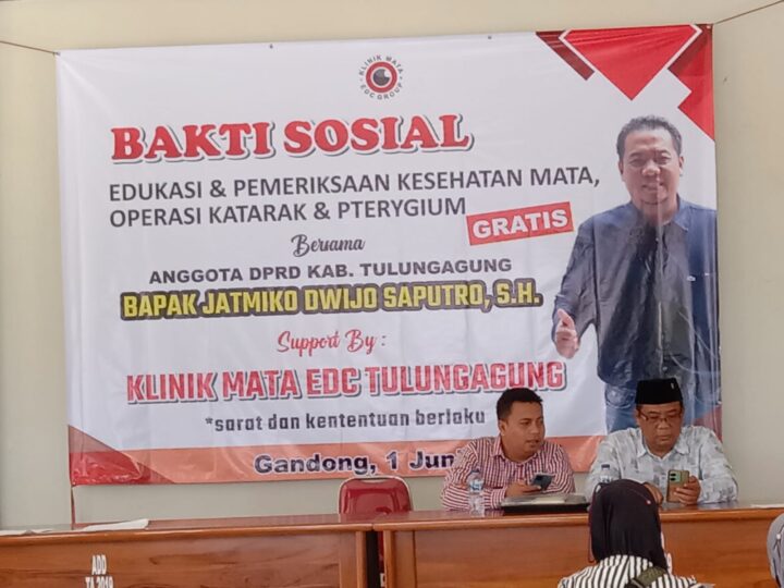 Perdana..! Jatmiko Dwijo Saputro SH, Anggota DPRD Tulungagung Sapa Warga Dengan Gelar Bakti Sosial