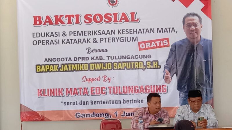 Perdana..! Jatmiko Dwijo Saputro SH, Anggota DPRD Tulungagung Sapa Warga Dengan Gelar Bakti Sosial