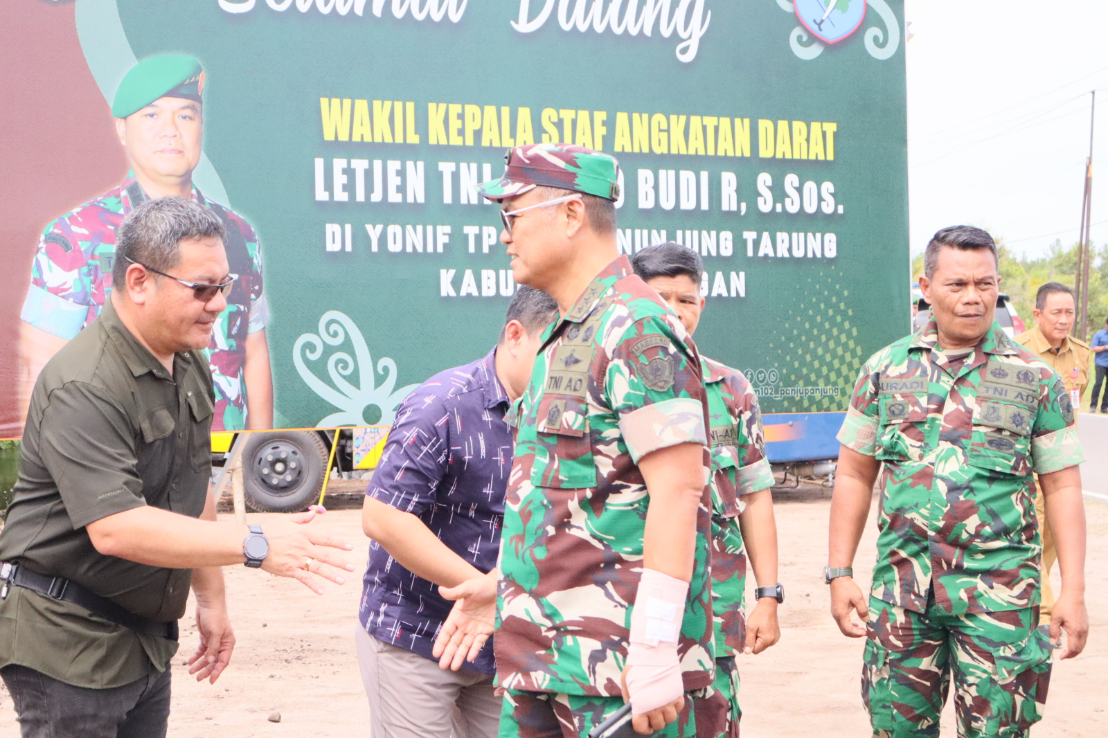 Wakasad Tinjau Kesiapan Pembangunan Batalyon TP 831/Panunjung Tarung