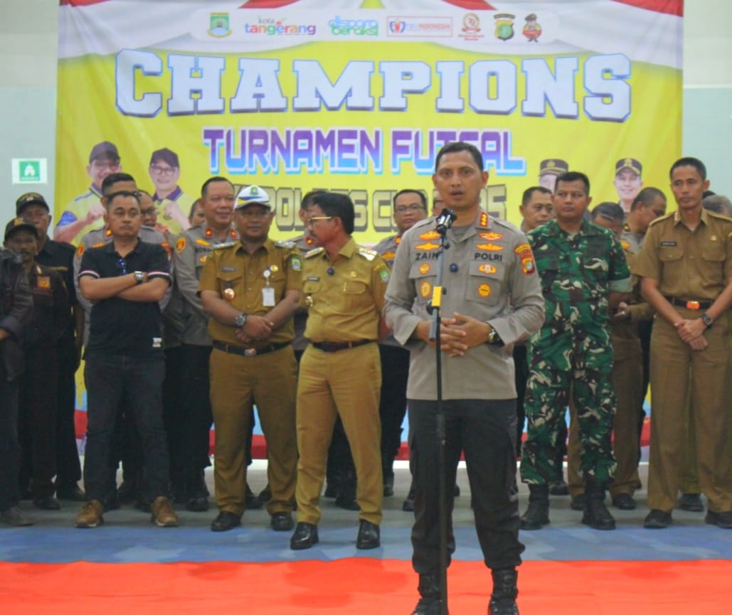 Turnamen Futsal Kapolres Cup 2025 Resmi Ditutup Kapolrestro Tangerang Kota dan Walikota Tangerang