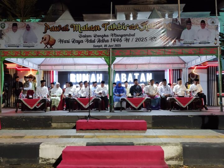 Komandan Kodim 1015/Sampit Bersama Forkopimda Kabupaten Kotim,Lepas Pawai Takbir Keliling.