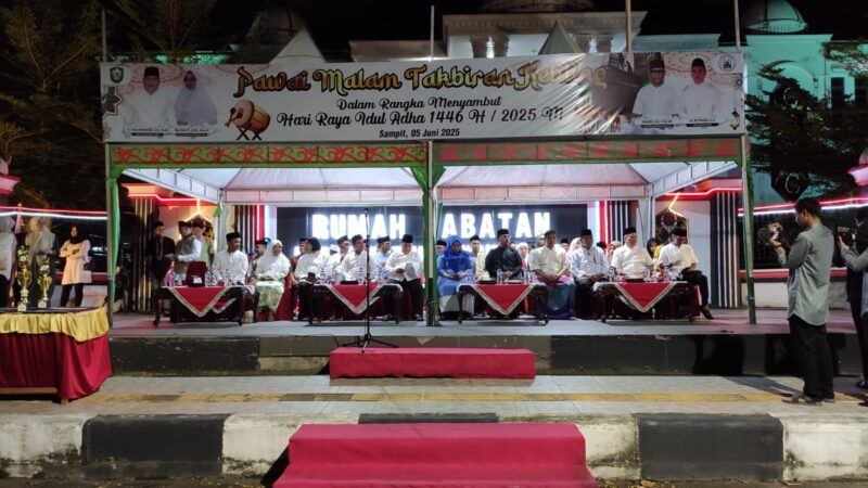 Komandan Kodim 1015/Sampit Bersama Forkopimda Kabupaten Kotim,Lepas Pawai Takbir Keliling.