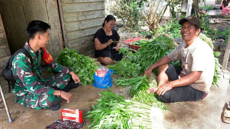 Jalin Komunikasi Bersama Warga Binaan, Babinsa Koramil 1015-12/Seruyan Tengah Laksanakan Komsos