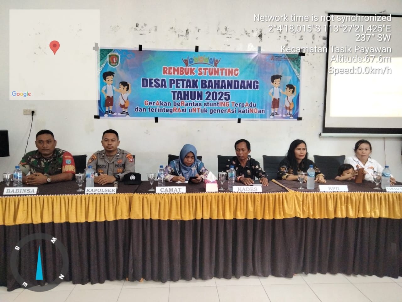 Turunkan Angka Stunting, Babinsa Koramil 1019-02/Kamipang Rembuk Stunting Desa Petak Bahandang Tahun 2025