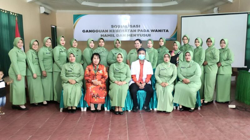 Persit Cabang XLI Dim 1015 Sampit Terima Sosialisasi Kesehatan