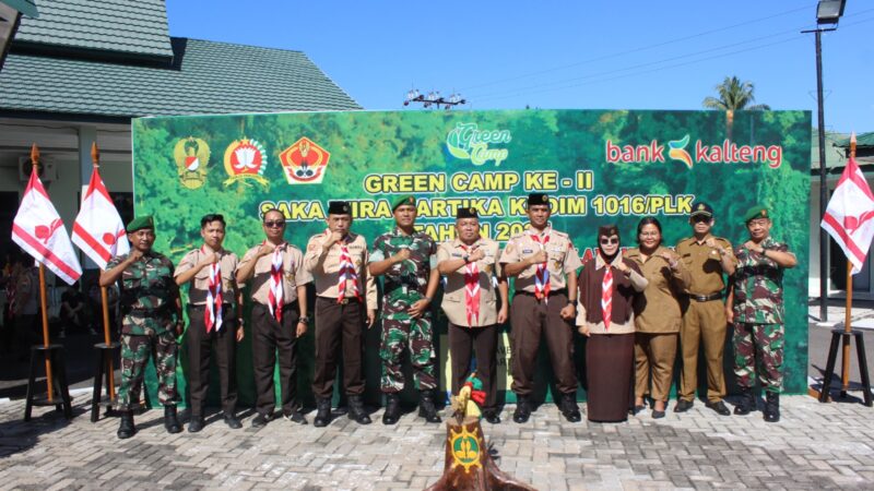 Bina Generasi Muda, Kodim 1016/Plk Buka Green Camp Ke – II Saka Wira Kartika