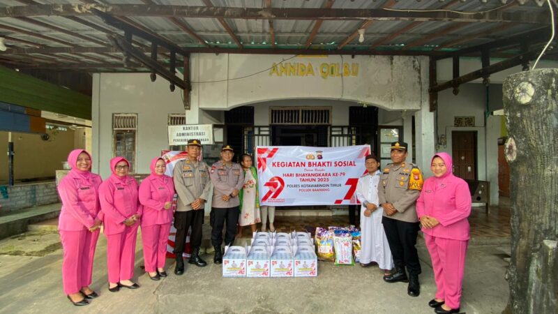 Polsek Baamang Menggelar Bakti Sosial Hari Bhayangkara ke-79 Tahun 2025