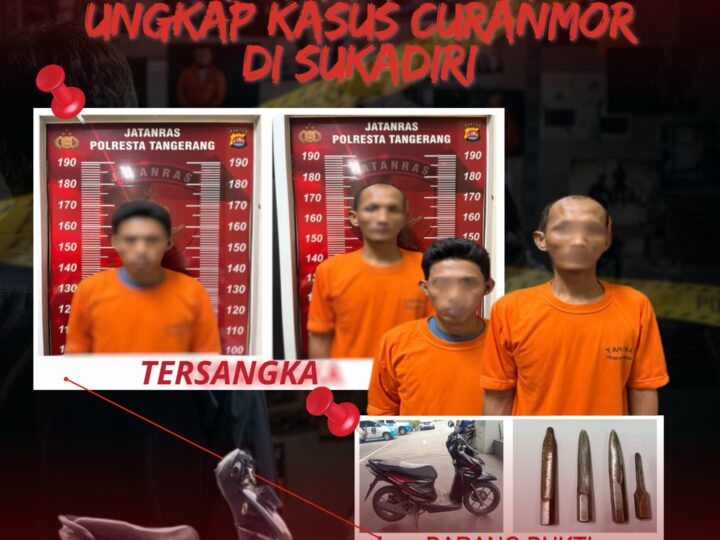 Tindak Cepat dan Tepat, Polresta Tangerang Berhasil Ungkap Kasus Curanmor di Sukadiri