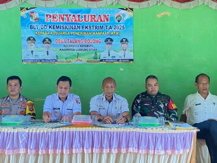 Desa Talang Bojong Kecamatan Kota Bumi Menyalurkan BLT DD Tahun 2025