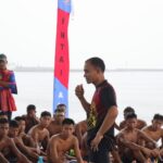 Danpasmar 1 Terjun Langsung Ikuti Renang Laut Bersama Prajuritnya