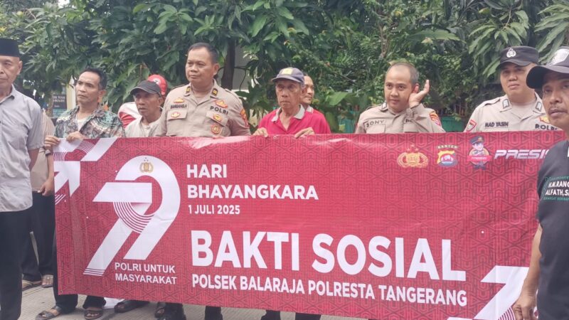 Bakti Sosial Polsek Balaraja Dalam Rangka HUT Bhayangkara 79