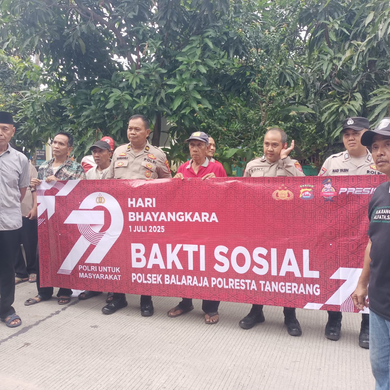 Bakti Sosial Polsek Balaraja Dalam Rangka HUT Bhayangkara 79