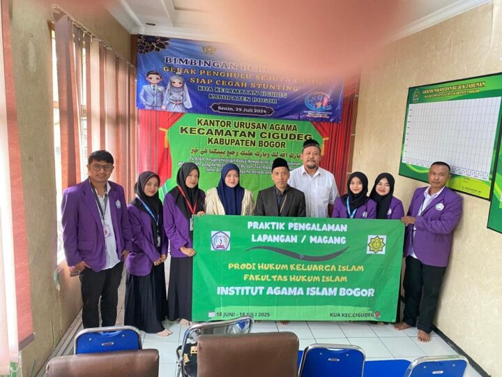 Mahasiswa Hukum Keluarga Islam Semester 6 Institut Agama Islam Bogor, Adakan Praktek Pengalaman Lapangan di Kantor Urusan Agama Kec.Cigudeg