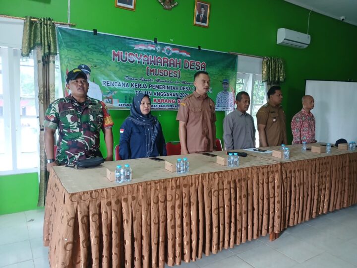 Babinsa Koramil 1015-07/Parenggean Hadiri Rapat Musdes Dalam Rangka Penyusunan RKP Desa Tahun 2026.