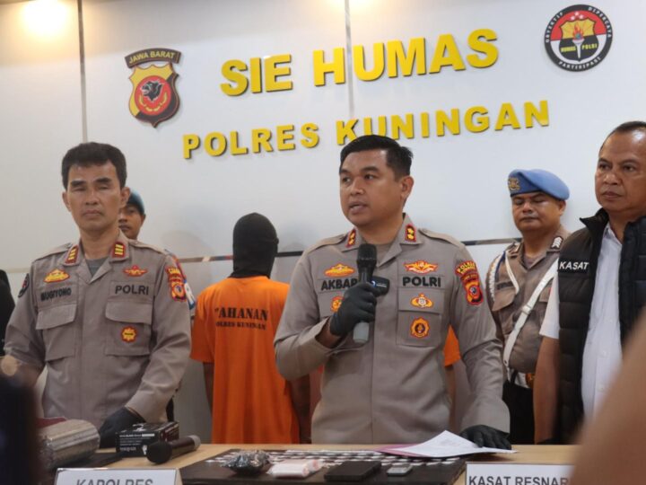 Polres Kuningan Ungkap Dua Kasus Besar Sabu, Total 181 Gram Diamankan