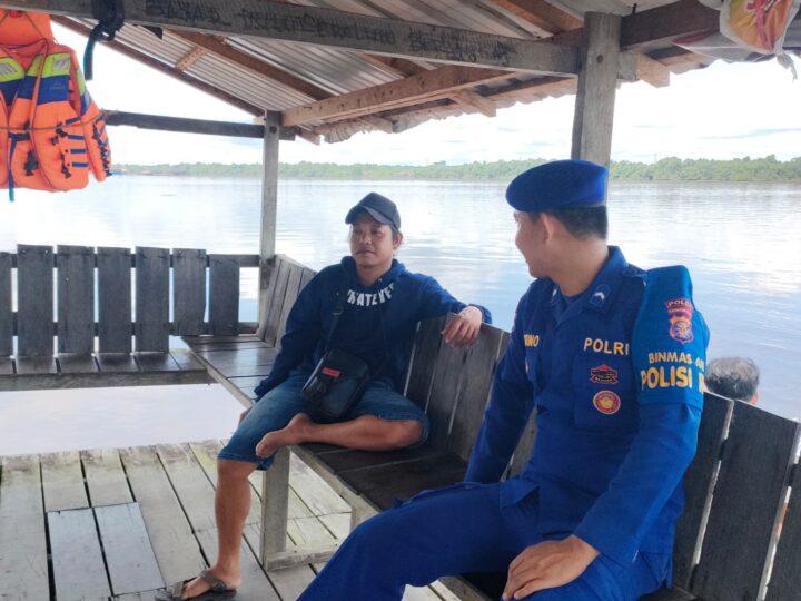 Sambang Kamtibmas, Ditpolairud Polda Kalteng Ajak Warga Tingkatkan Kerukunan dan Toleransi Beragama