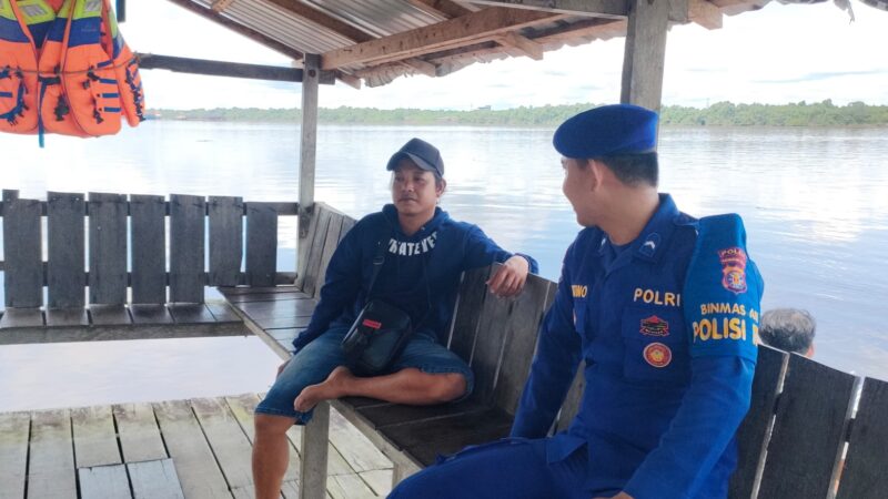 Sambang Kamtibmas, Ditpolairud Polda Kalteng Ajak Warga Tingkatkan Kerukunan dan Toleransi Beragama