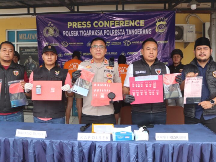 Polsek Tigaraksa Tangkap Lima Pengedar Sabu, Kapolsek Tegaskan Komitmen Berantas Narkoba