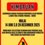 Kabar Gembira Mulai Tanggal 14 Juni, Perbaikan Jalan Provinsi Akan di Parungpanjang Dikerjakan