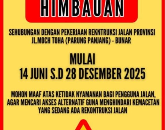 Kabar Gembira Mulai Tanggal 14 Juni, Perbaikan Jalan Provinsi Akan di Parungpanjang Dikerjakan