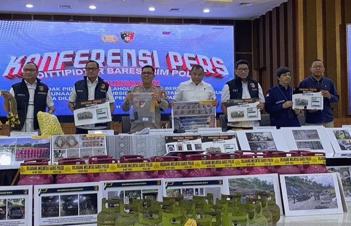 Sindikat Gas Oplosan Yang Merugikan Negara Rp7,9 Miliar di Sidoarjo Jawa Timur Dibongkar Bareskrim Polri