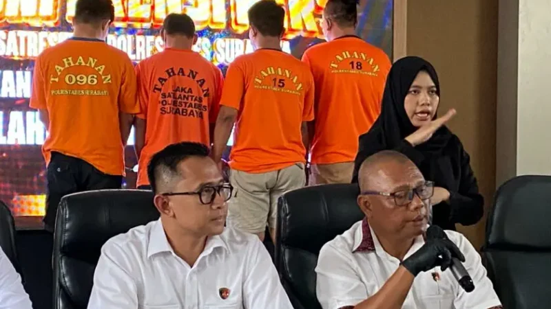 Polrestabes Surabaya Ringkus Dua Petinggi PT CPE Yang Terlibat Penyalahgunaan BBM Subsidi
