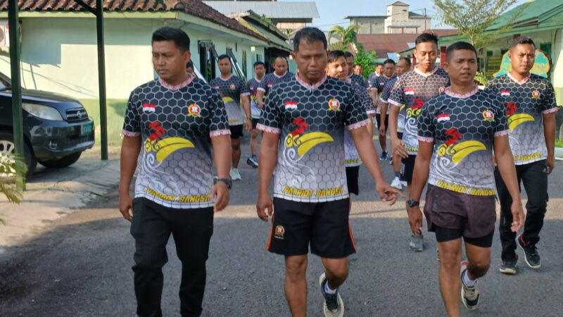 Guna Menjaga Kebugaran,Kodim 1015/Sampit Laksanakan Olahraga Bersama