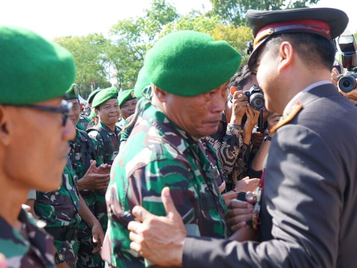 HUT Bhayangkara Ke-79, Dandim 1016/Plk : Teruskan Sinergitas Bersama TNI